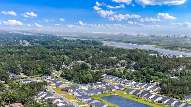 1664 White Starfish Ct, Calabash, NC 28467 - aerial view of residential area featuring a nearby body of water