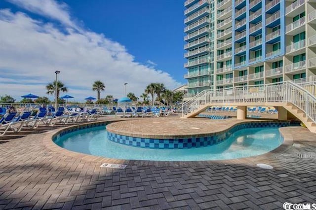 304 N Ocean Blvd Unit 1113, North Myrtle Beach, SC 29582 - community pool with stairs