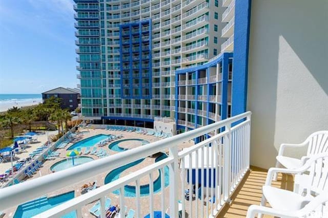 304 N Ocean Blvd Unit 1113, North Myrtle Beach, SC 29582 - balcony featuring a water view