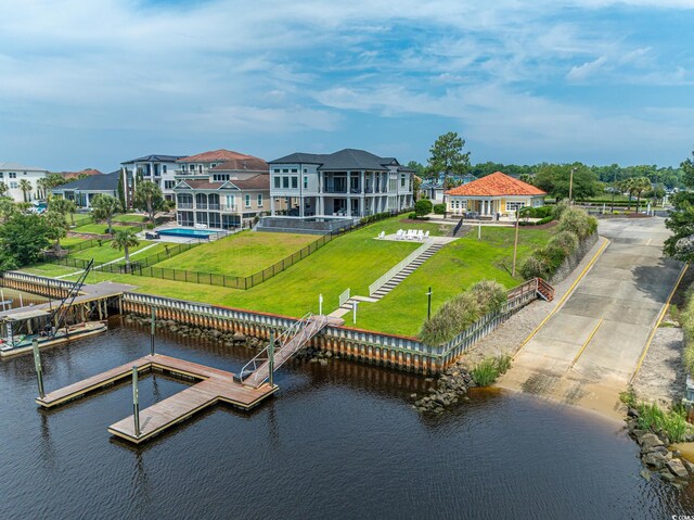 616 Edgecreek Dr, Myrtle Beach, SC 29579 - dock area with a water view