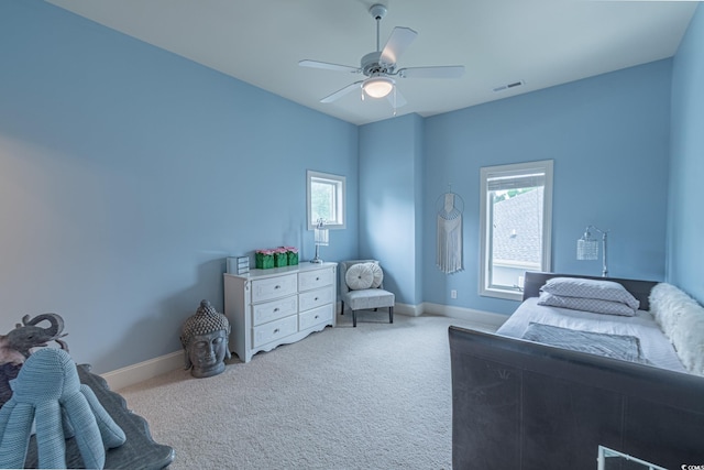 616 Edgecreek Dr, Myrtle Beach, SC 29579 - bedroom featuring carpet, baseboards, and ceiling fan