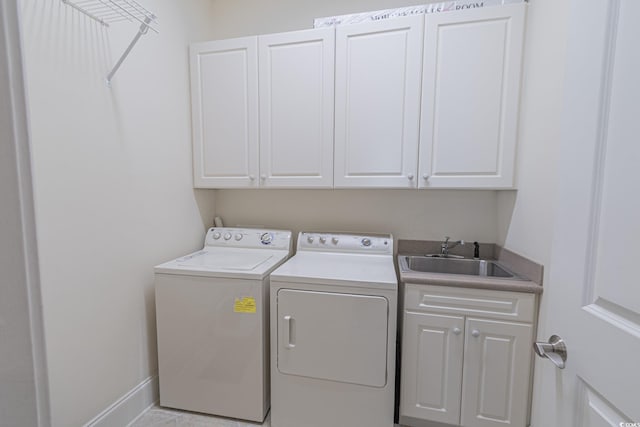 616 Edgecreek Dr, Myrtle Beach, SC 29579 - laundry area featuring cabinet space, washing machine and dryer, and baseboards