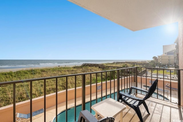 1501 Ocean Blvd S Unit 103, North Myrtle Beach, SC 29582 - balcony featuring view of water and beach