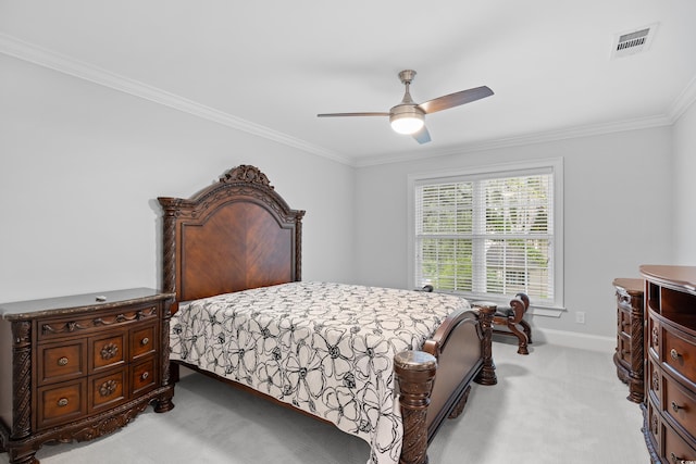 423 Chapman Loop, Pawleys Island, SC 29585 - bedroom featuring carpet flooring, crown molding, baseboards, and a ceiling fan
