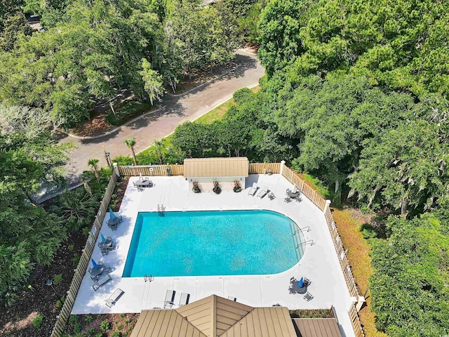 423 Chapman Loop, Pawleys Island, SC 29585 - aerial view of a pool area