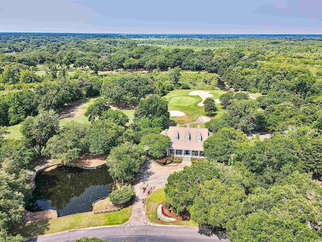 423 Chapman Loop, Pawleys Island, SC 29585 - bird's eye view of a forest, a golf course, and a nearby body of water