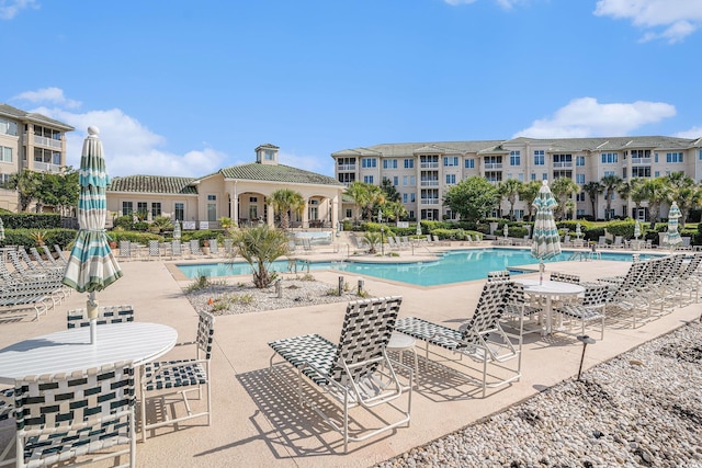 2180 Waterview Dr Unit 725, North Myrtle Beach, SC 29582 - community pool featuring a patio area