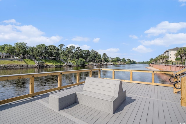 2180 Waterview Dr Unit 725, North Myrtle Beach, SC 29582 - dock with a deck with water view