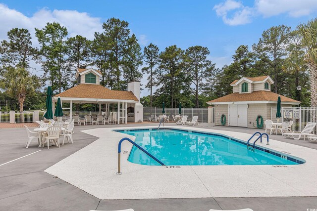2479 Glen Dr, Little River, SC 29566 - community pool with a gazebo and a patio