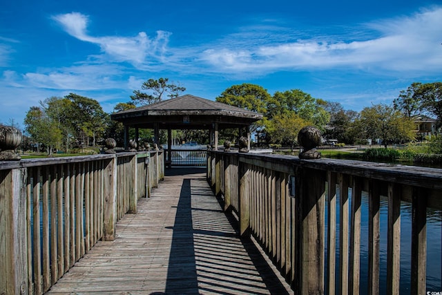1801 N Ocean Blvd Unit Q-2, North Myrtle Beach, SC 29582 - dock with a gazebo