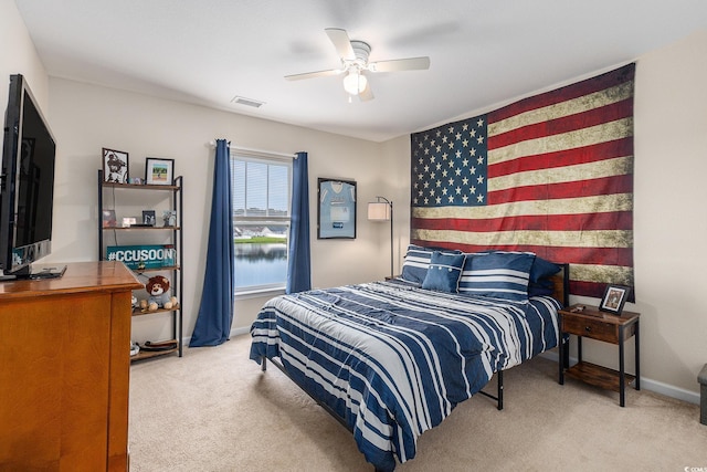 1209 Eagle Creek Dr, Myrtle Beach, SC 29588 - carpeted bedroom with baseboards and ceiling fan