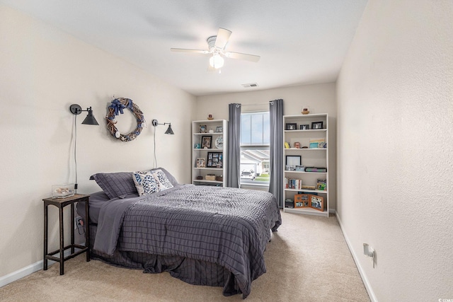 1209 Eagle Creek Dr, Myrtle Beach, SC 29588 - bedroom featuring carpet, a ceiling fan, baseboards, and a textured wall