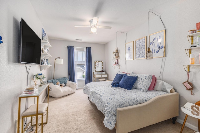 1209 Eagle Creek Dr, Myrtle Beach, SC 29588 - bedroom featuring carpet, a ceiling fan, and baseboards