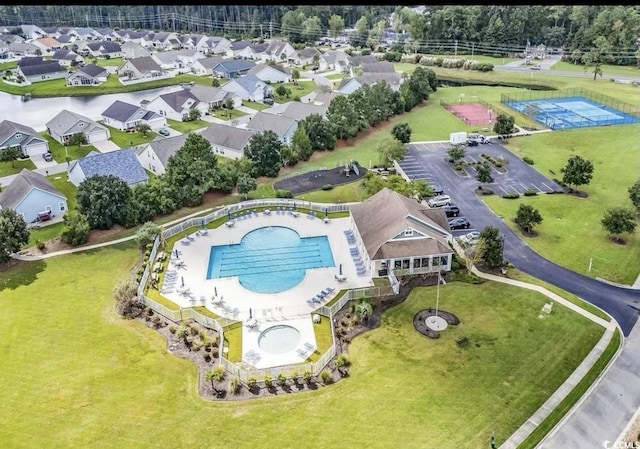 1209 Eagle Creek Dr, Myrtle Beach, SC 29588 - aerial view of a pool