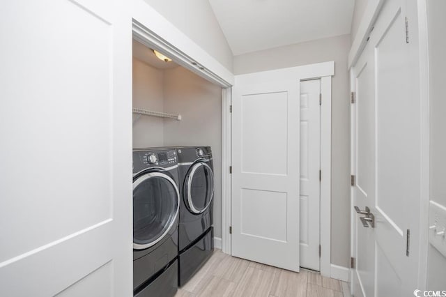 231 Marbella Dr, Murrells Inlet, SC 29576 - washroom with washer and clothes dryer and baseboards