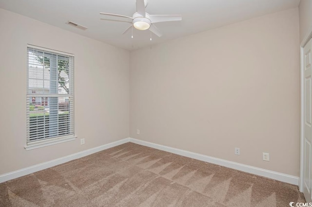 908 Wrigley Dr Unit 17-317-3G, Myrtle Beach, SC 29588 - empty room featuring carpet flooring and ceiling fan