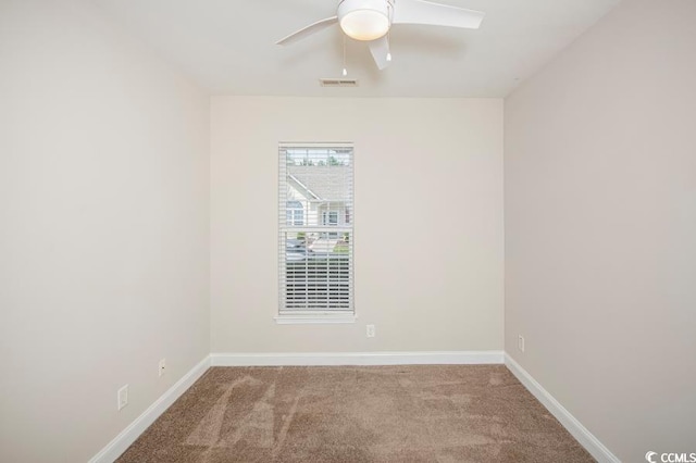 908 Wrigley Dr Unit 17-317-3G, Myrtle Beach, SC 29588 - carpeted spare room featuring baseboards and a ceiling fan