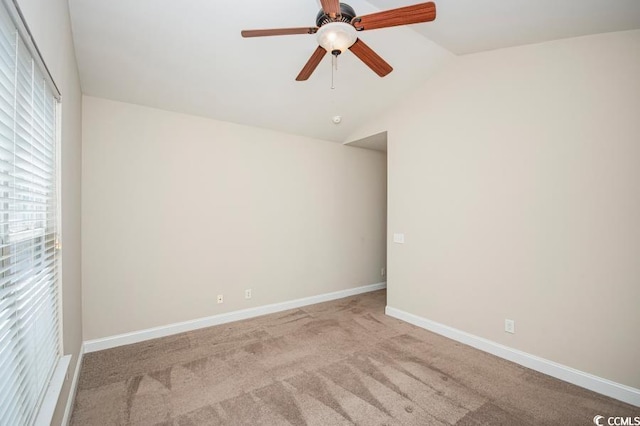 908 Wrigley Dr Unit 17-317-3G, Myrtle Beach, SC 29588 - carpeted spare room featuring ceiling fan and lofted ceiling