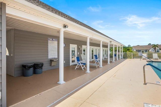 908 Wrigley Dr Unit 17-317-3G, Myrtle Beach, SC 29588 - covered porch featuring a community pool