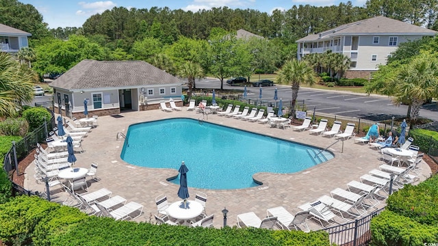 6253 Catalina Dr Unit 733, North Myrtle Beach, SC 29582 - community pool featuring a patio area