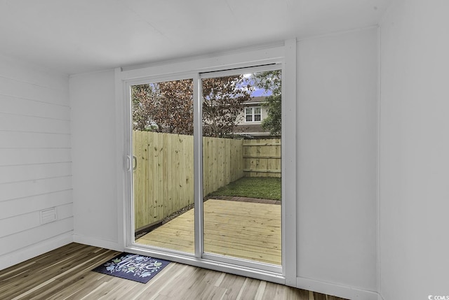 633 Sparrow Dr Unit B, Surfside Beach, SC 29575 - entryway featuring wood finished floors