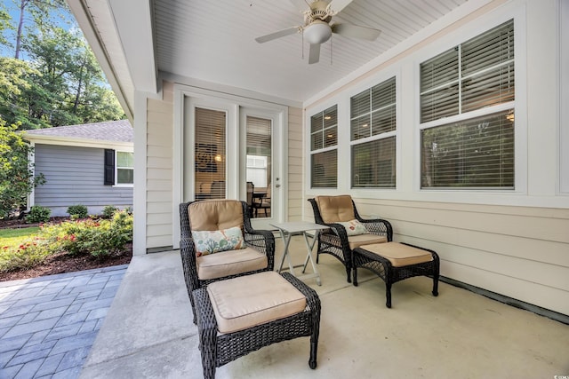 340 Scottsdale Ct, Murrells Inlet, SC 29576 - view of patio / terrace featuring a ceiling fan