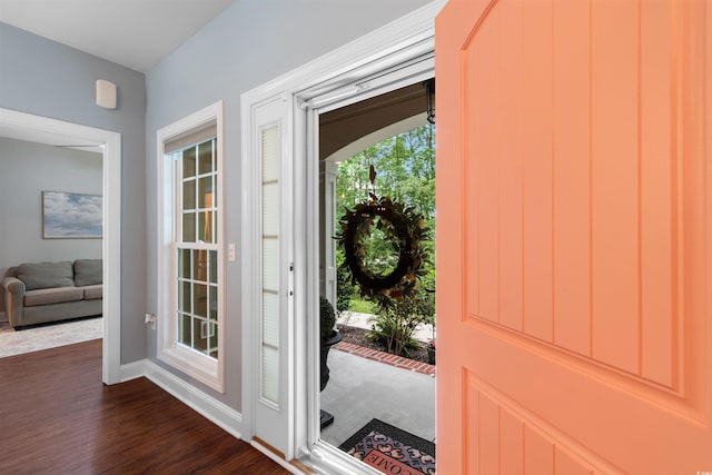 116 Chapel Ridge Cir, Myrtle Beach, SC 29588 - entrance foyer featuring dark wood-type flooring and baseboards