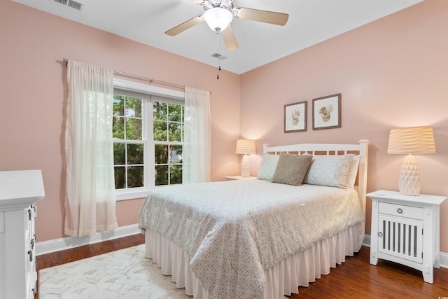 116 Chapel Ridge Cir, Myrtle Beach, SC 29588 - bedroom with wood finished floors, baseboards, and ceiling fan