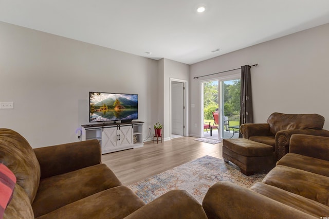 120 Carolina Lakes Blvd, Myrtle Beach, SC 29588 - living area with wood finished floors, baseboards, and recessed lighting