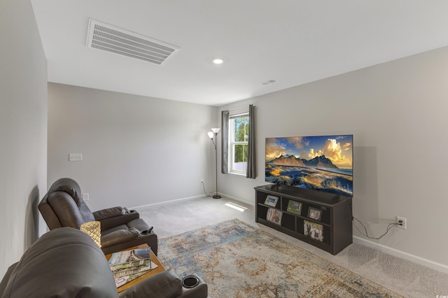 120 Carolina Lakes Blvd, Myrtle Beach, SC 29588 - living room featuring carpet flooring, baseboards, and recessed lighting