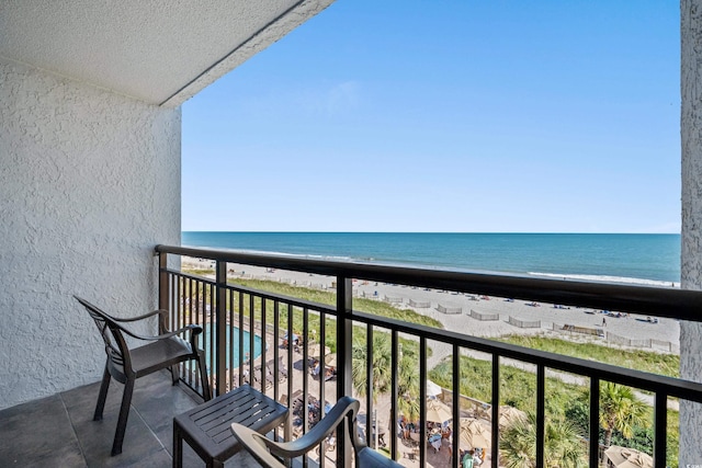 3000 N Ocean Blvd N Unit 531, Myrtle Beach, SC 29577 - balcony featuring view of water and beach