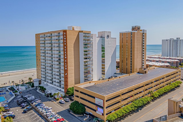 9550 Shore Dr Unit 529, Myrtle Beach, SC 29572 - drone / aerial view of waterfront with a beach