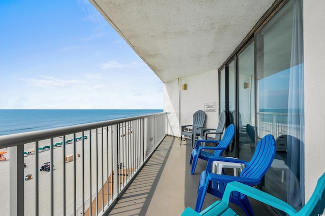 9550 Shore Dr Unit 529, Myrtle Beach, SC 29572 - balcony featuring a water view