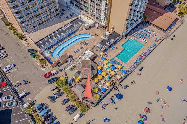 9550 Shore Dr Unit 529, Myrtle Beach, SC 29572 - bird's eye view of a pool