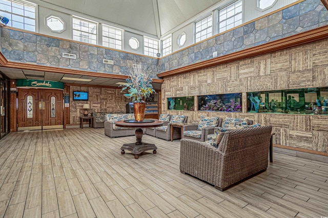 9550 Shore Dr Unit 529, Myrtle Beach, SC 29572 - community lobby with a towering ceiling