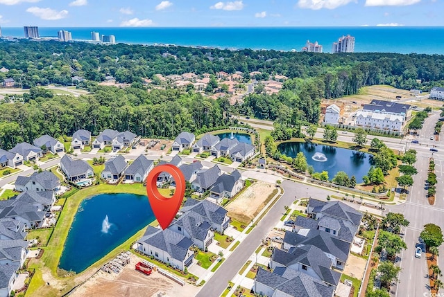 8469 Cape Dutch Loop, Myrtle Beach, SC 29572 - aerial perspective of suburban area featuring a large body of water
