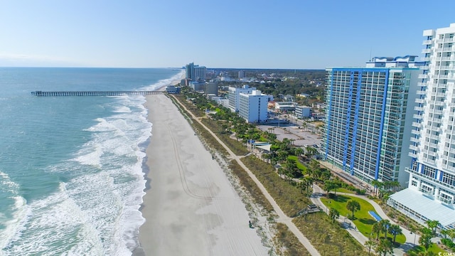 504 N Ocean Blvd Unit 1804A/B, Myrtle Beach, SC 29577 - bird's eye view of unending shoreline