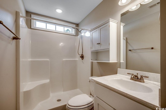 3129 Slade Dr, Conway, SC 29526 - full bathroom featuring a shower, toilet, and vanity