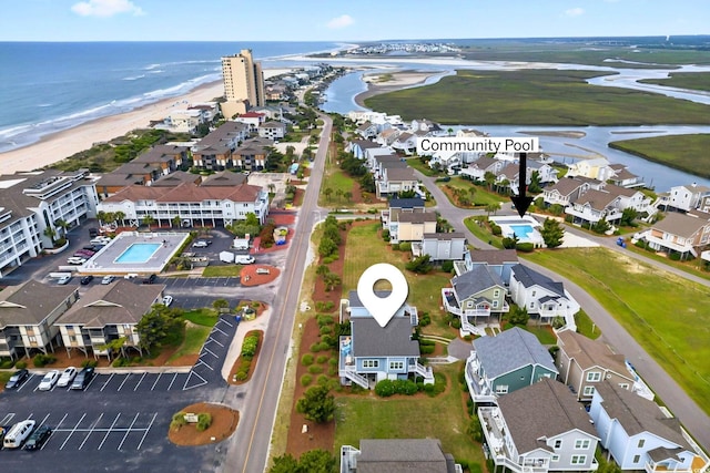 6 Indigo Ct, Ocean Isle Beach, NC 28469 - aerial view of residential area featuring a large body of water