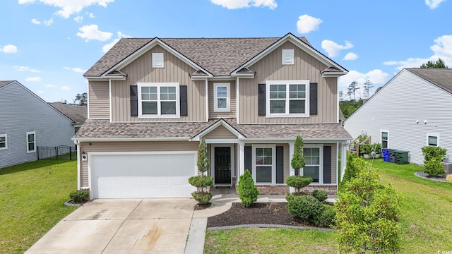 148 Long Leaf Pine Dr, Conway, SC 29526 - view of front of property featuring a garage, board and batten siding, driveway, and a shingled roof