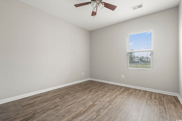 148 Long Leaf Pine Dr, Conway, SC 29526 - empty room with wood finished floors, baseboards, and a ceiling fan