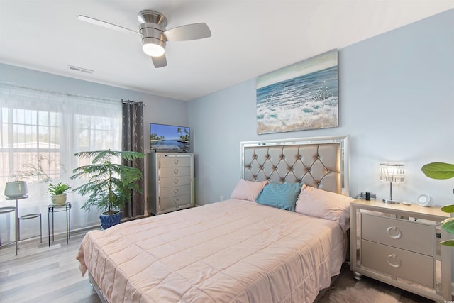 104 Clovis Cir, Myrtle Beach, SC 29579 - bedroom with wood finished floors and ceiling fan