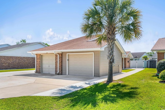 502 Garden Dr, Surfside Beach, SC 29575 - view of front facade with brick siding and driveway