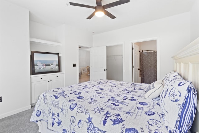5825 Catalina Dr Unit 124, North Myrtle Beach, SC 29582 - carpeted bedroom featuring ceiling fan