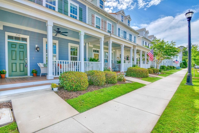 750 Shine Ave Unit 750, Myrtle Beach, SC 29577 - doorway to property featuring a porch and a ceiling fan