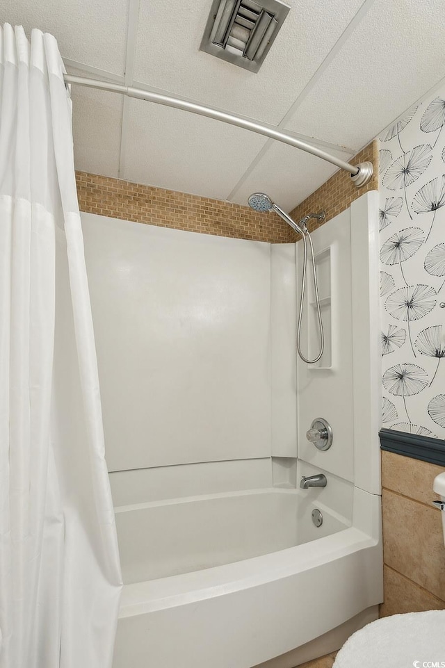 1210 N Waccamaw Dr Unit 1105, Murrells Inlet, SC 29576 - full bath featuring shower / bath combo with shower curtain and toilet