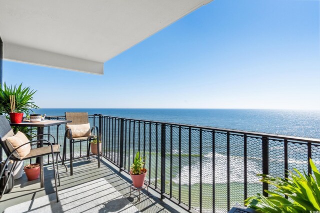 1210 N Waccamaw Dr Unit 1105, Murrells Inlet, SC 29576 - balcony featuring a water view