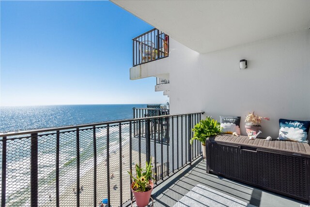 1210 N Waccamaw Dr Unit 1105, Murrells Inlet, SC 29576 - balcony featuring a water view