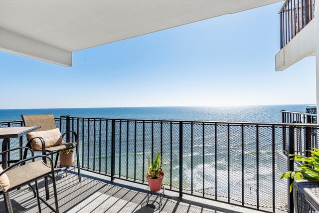 1210 N Waccamaw Dr Unit 1105, Murrells Inlet, SC 29576 - balcony with a water view