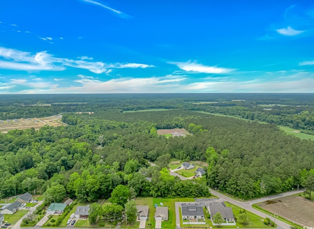 3539 Harrelson Ave, Loris, SC 29569 - aerial perspective of suburban area featuring a heavily wooded area